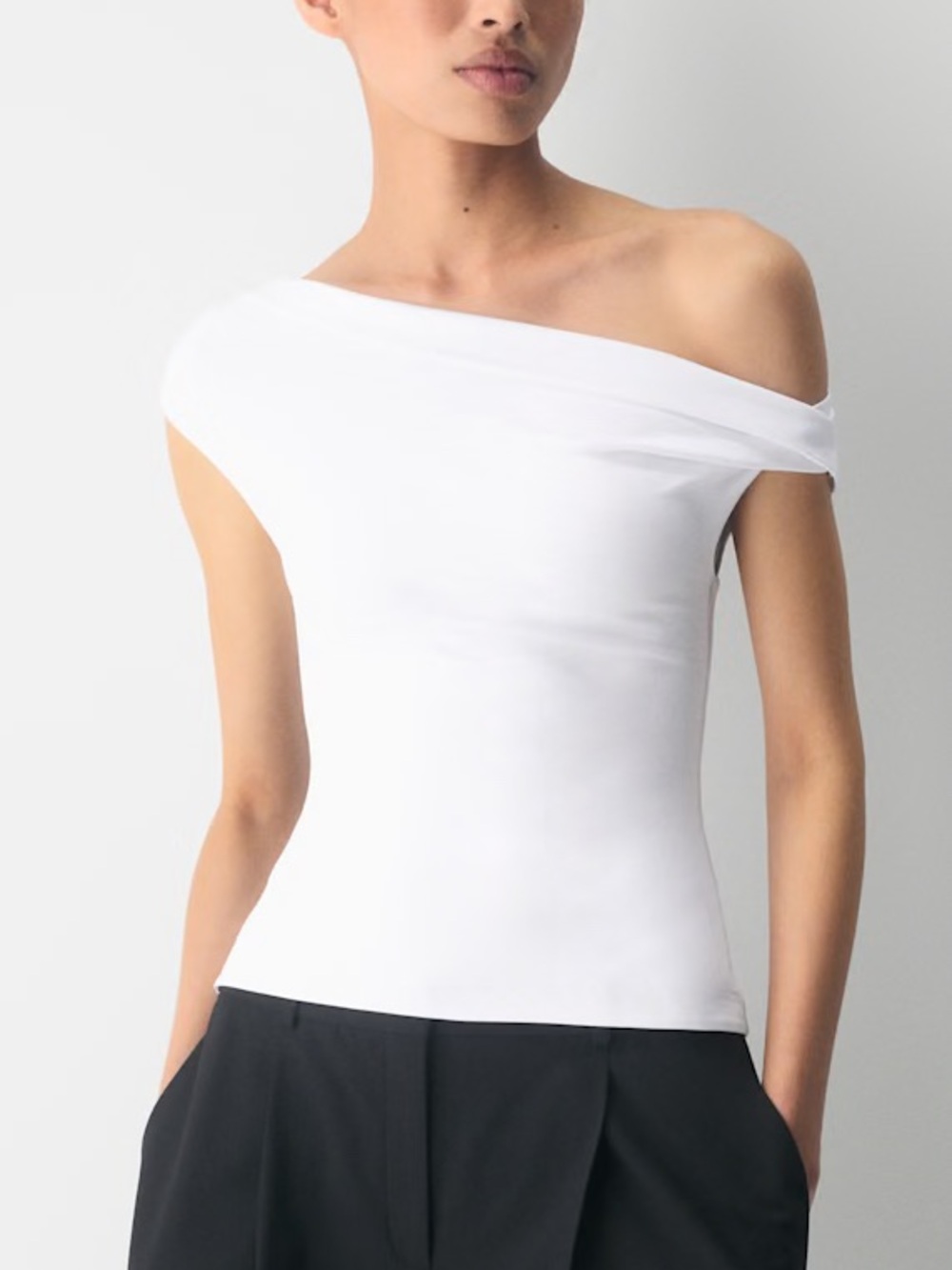 Aritzia Original Contour Ravish Top Off the Shoulder White